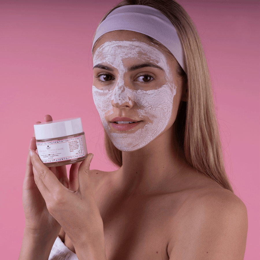 Ansiktsmaske Med Australsk Rosa Leire & Rose - NeaCare